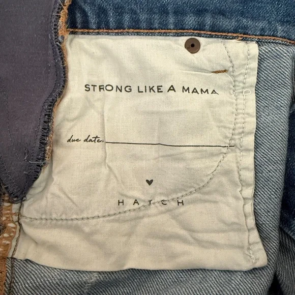 HATCH The Cut Off Denim Maternity Shorts - Picture 13 of 16